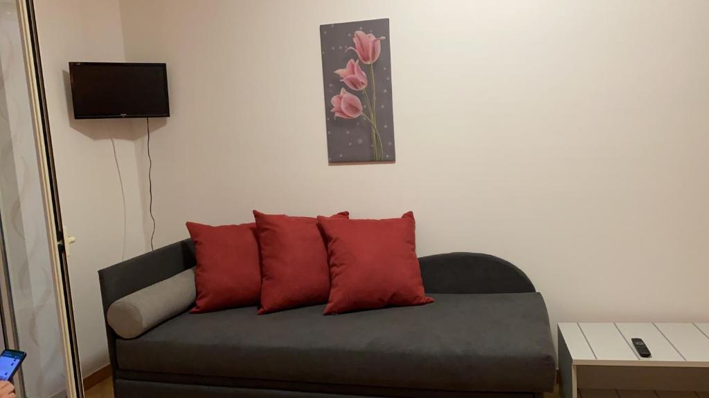 Telewizja i/lub zestaw kina domowego w obiekcie Casette Tulipano