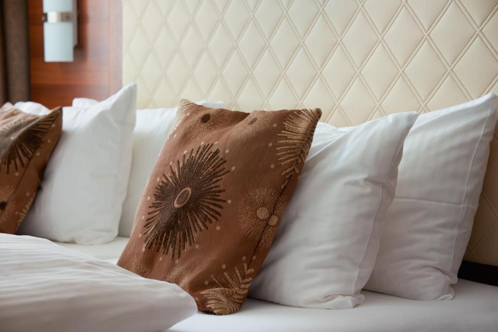 Postel nebo postele na pokoji v ubytování Hotel Meyerhof