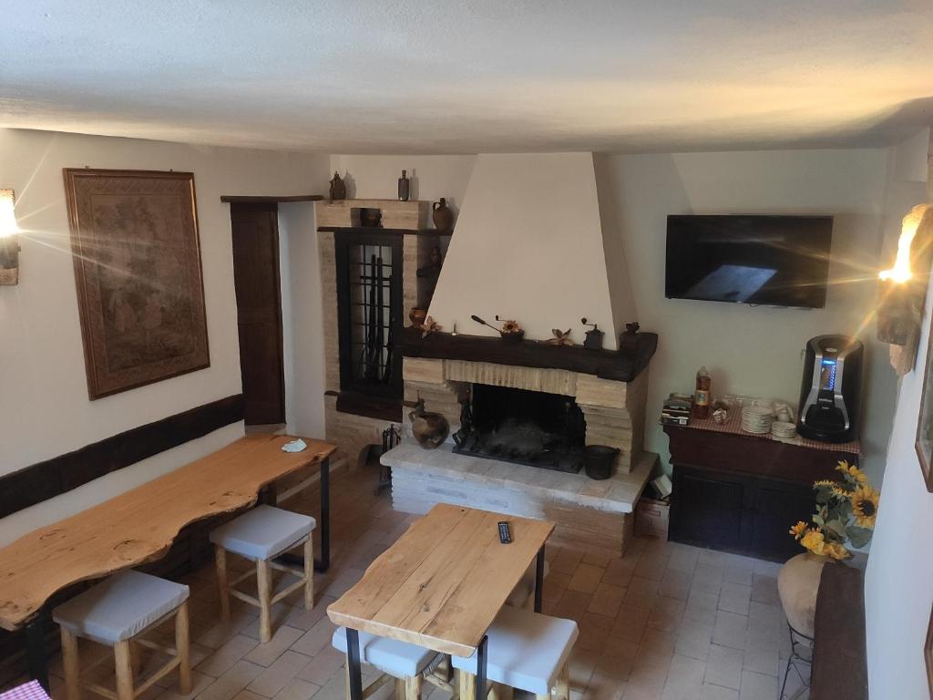 Posezení v ubytování B&B I Martelli