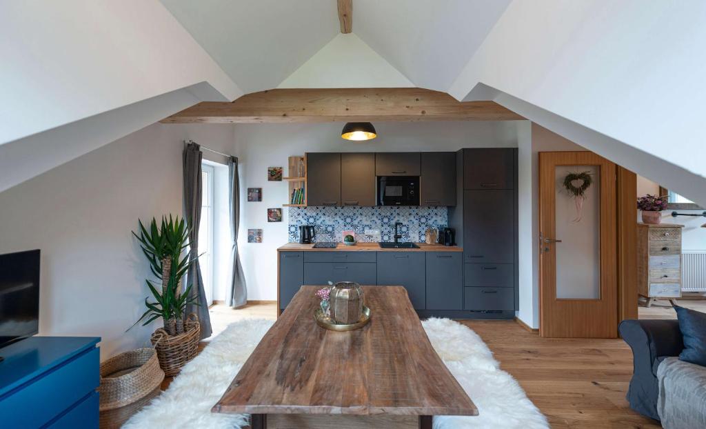 Posezení v ubytování Ferienwohnung Flora Altaussee