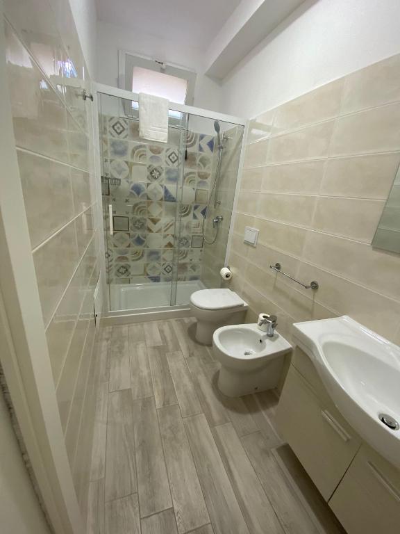 Koupelna v ubytování Residence La Perla Marzamemi
