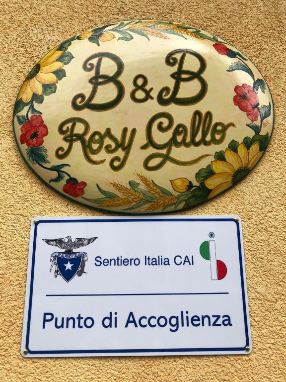 Certifikát, hodnocení, plakát nebo jiný dokument vystavený v ubytování B&B Rosy Gallo