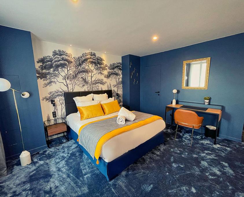 Les Granges d'Haillancourt - Chambre Double Avec Vue Sur Le Jardin