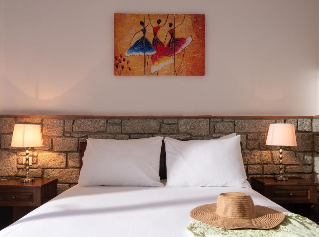 Postel nebo postele na pokoji v ubytování Villa Tsitreli