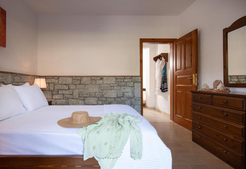 Postel nebo postele na pokoji v ubytování Villa Tsitreli