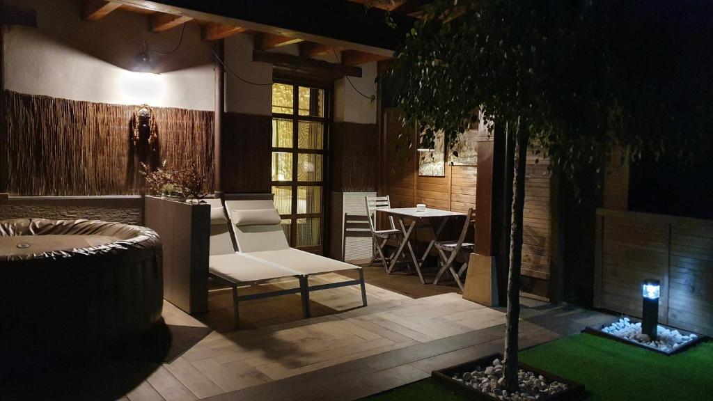 Posezení v ubytování Casa Rural Urkulu Landetxea