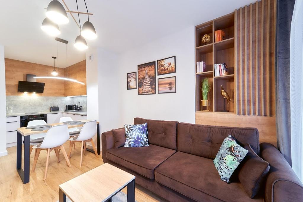 Kuchyňa alebo kuchynka v ubytovaní LAGUNA Apartament Polanica Residence 45