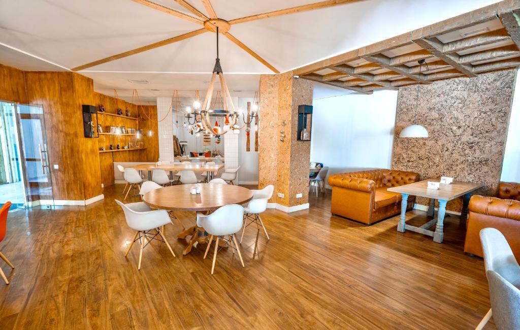 Posezení v ubytování GVC New Gudauri Apartments Loft