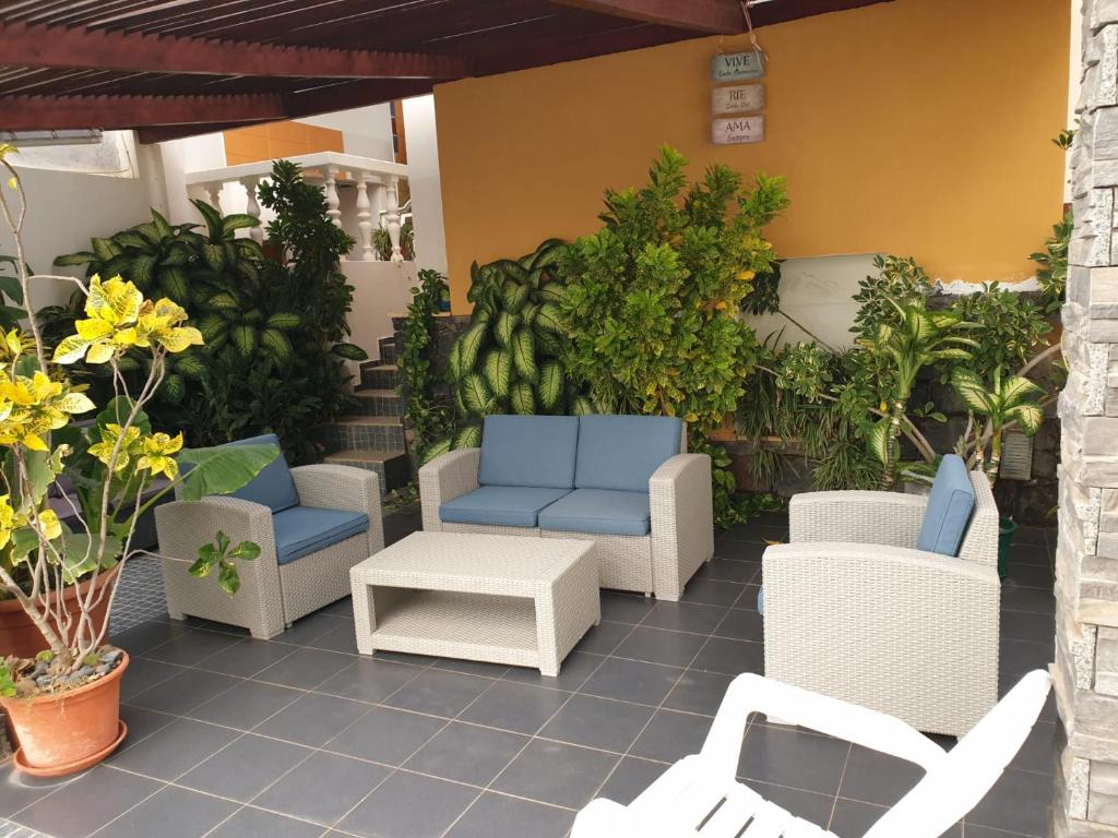 Posezení v ubytování Cactus Guest House