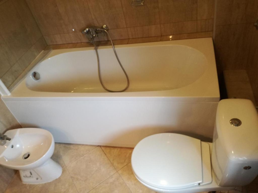 Koupelna v ubytování Villa Paula
