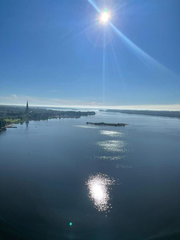 a view of a large body of water at Inselblick in Schleswig