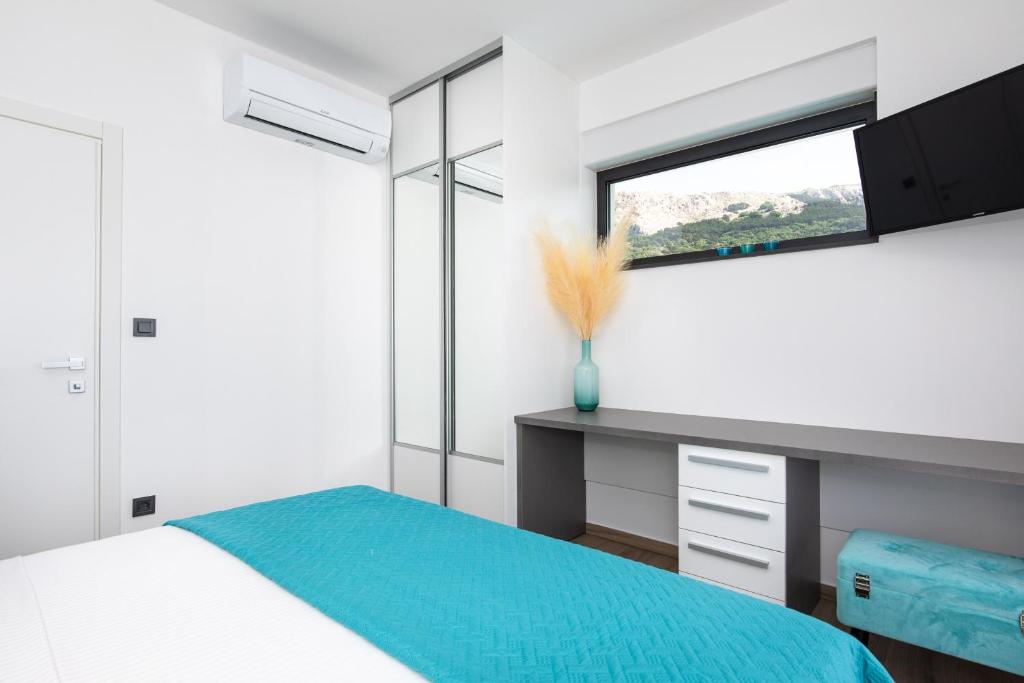 Postel nebo postele na pokoji v ubytování Villa Supernus II with Heated Pool
