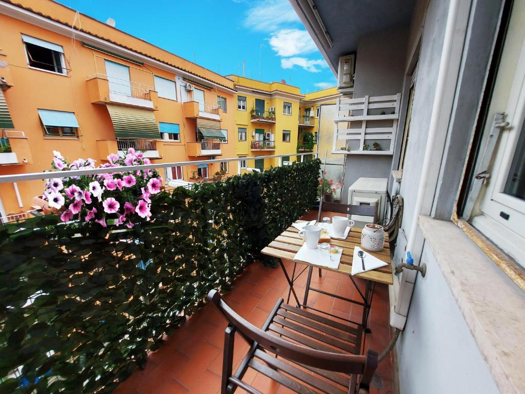 A balcony or terrace at FREE BREAKFAST - Michelangelo Dream House