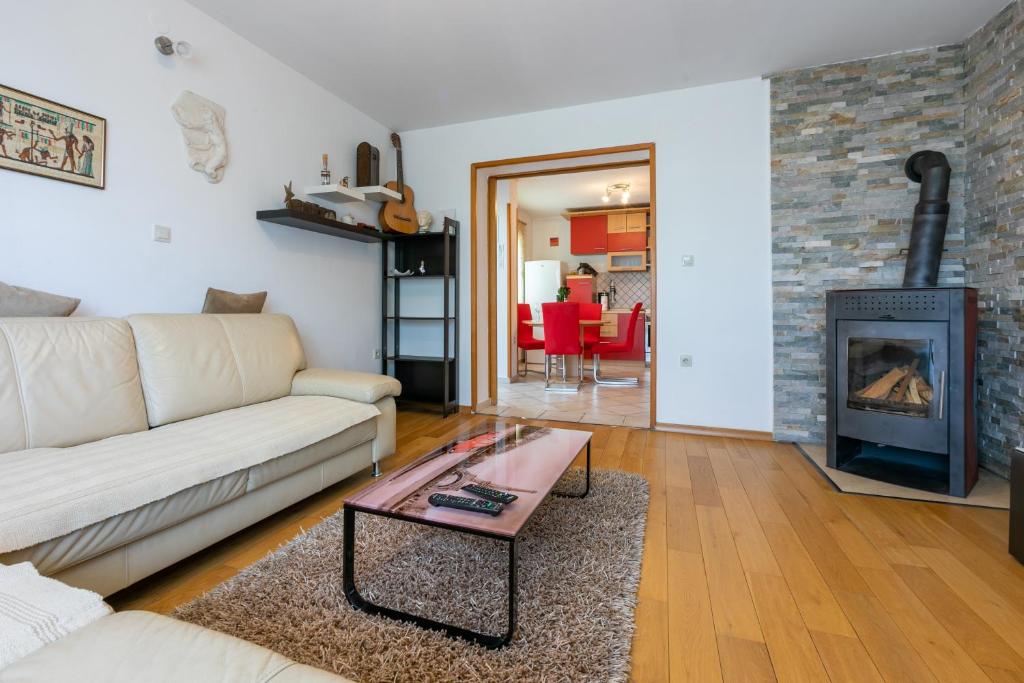 Χώρος καθιστικού στο Apartments Kira Crikvenica