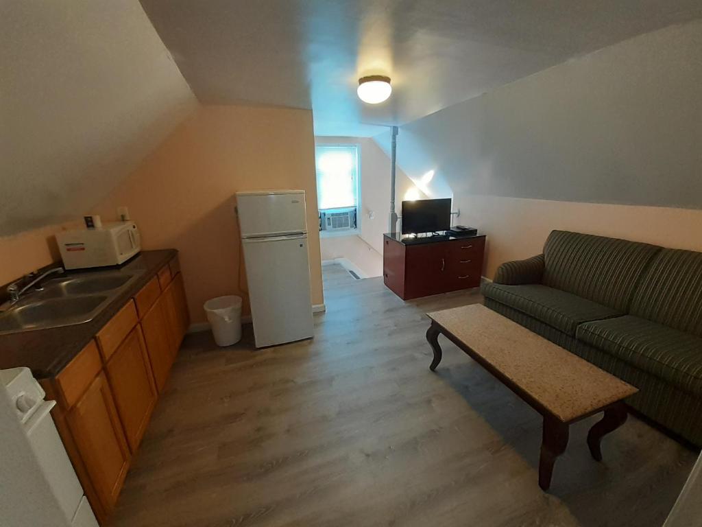 Küche&#47;Küchenzeile in der Unterkunft Atlantic Breeze Motel &amp; Apartments