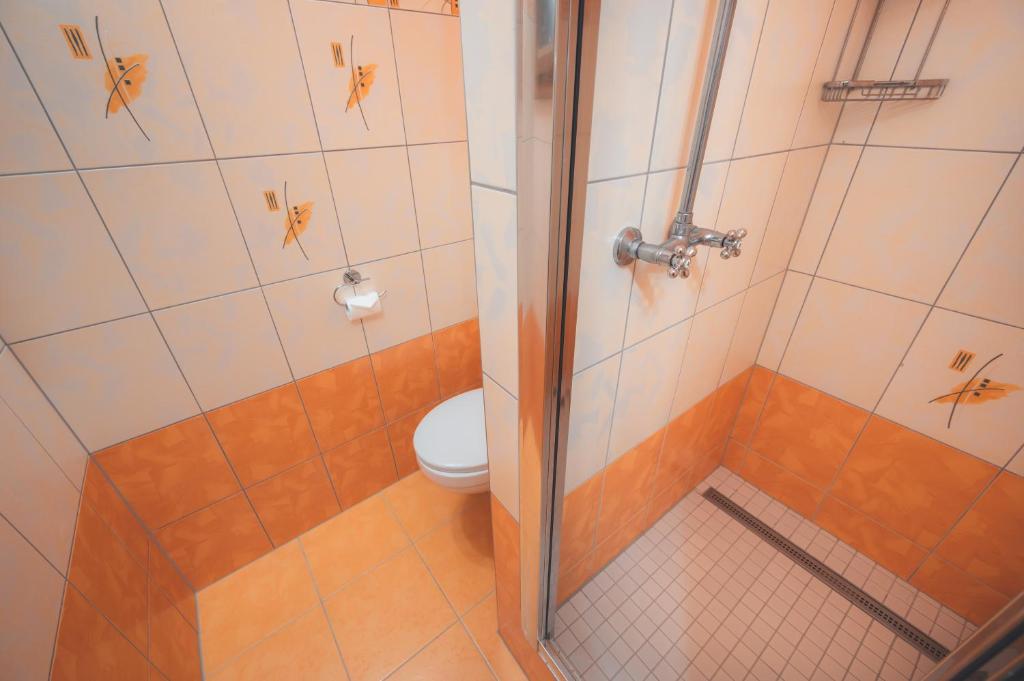 Koupelna v ubytování Penzion Horský statek