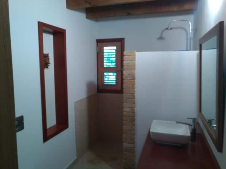 Koupelna v ubytování Un cosy sous le vent