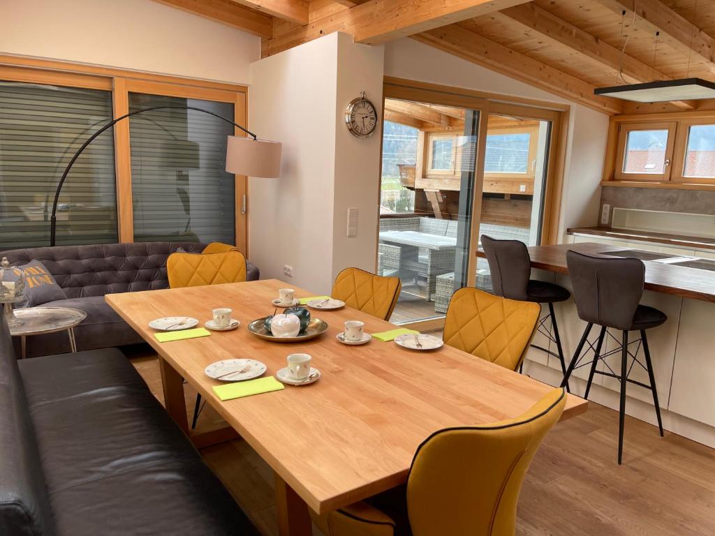 Posezení v ubytování Penthouse Sonnenplatzl