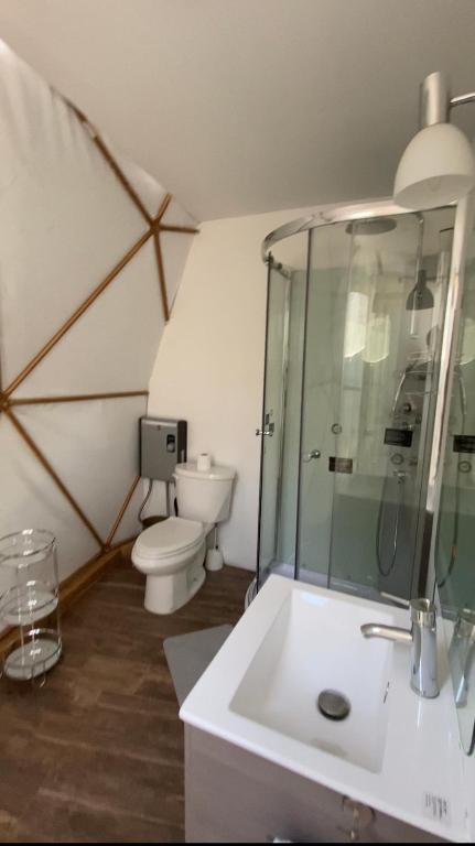Koupelna v ubytování COSMOS GLAMPING ARTEAGA