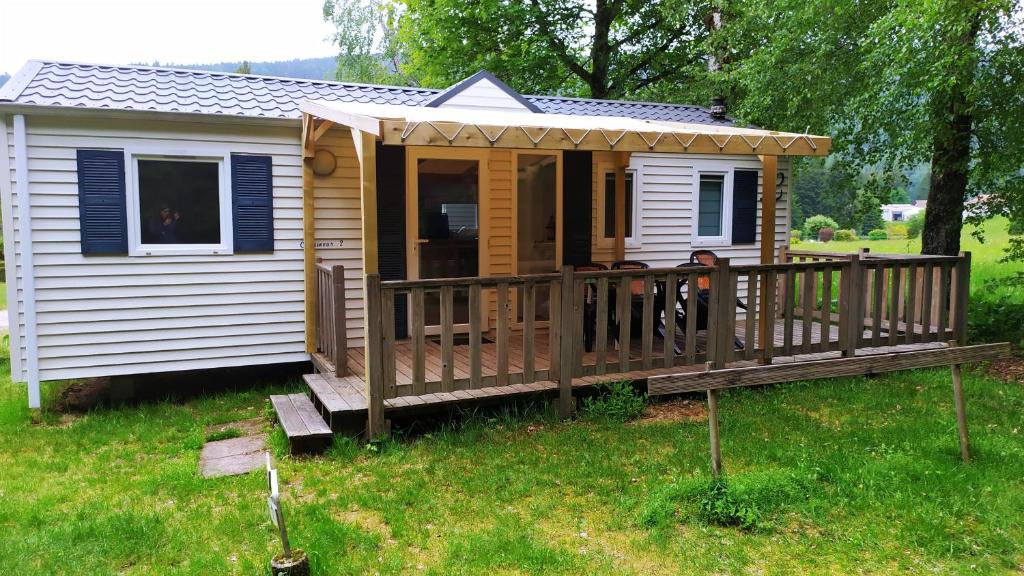 Zahrada ubytování Camping Les Granges Bas - Tiny House - Lodges - Mobilhomes
