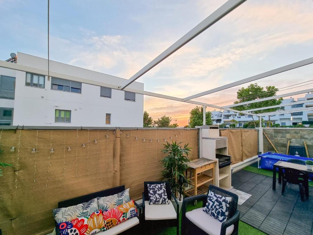 Balkón alebo terasa v ubytovaní Casa Terraza