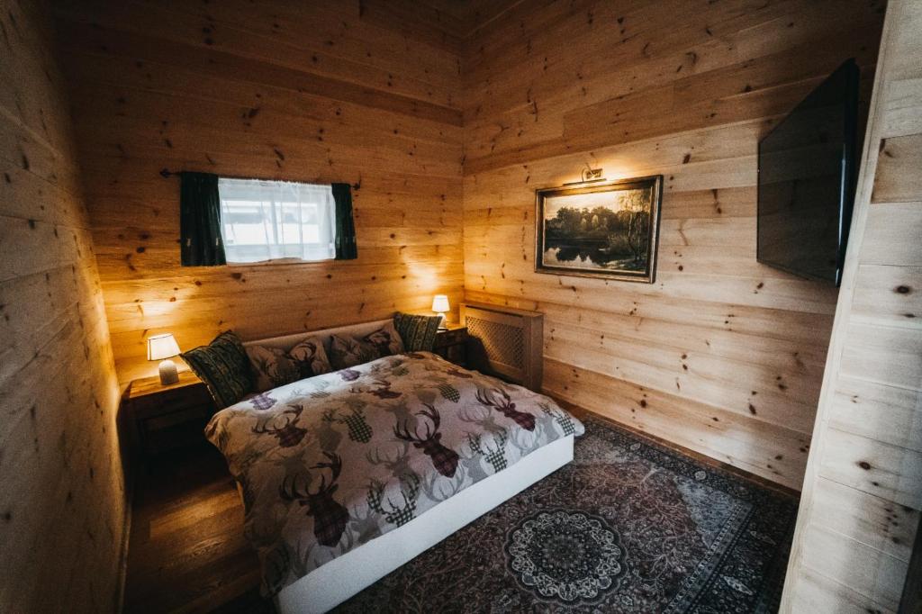 Postel nebo postele na pokoji v ubytování Stodingerhütte