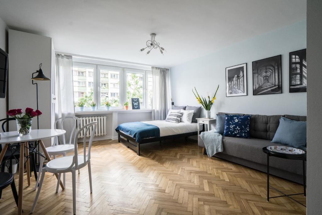 Posteľ alebo postele v izbe v ubytovaní New Studio in Fancy Neighborhood