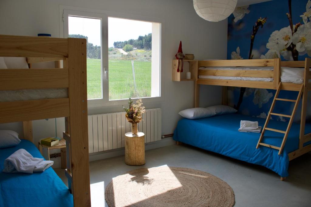 Postel nebo postele na pokoji v ubytování Entheos