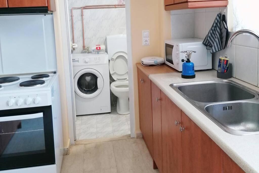 Kuchyňa alebo kuchynka v ubytovaní Olive house - Gargalianoi