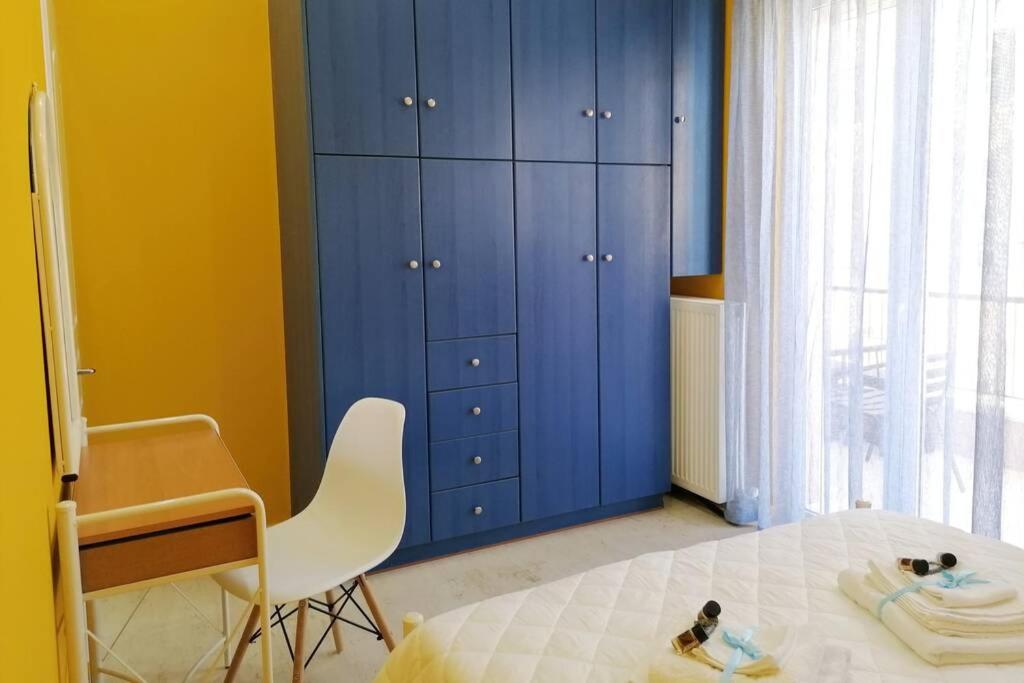 Posteľ alebo postele v izbe v ubytovaní Olive house - Gargalianoi