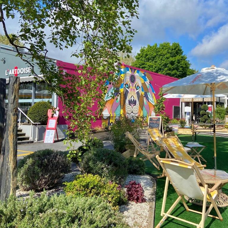 Zahrada ubytování Mercure Reims Parc Des Expositions