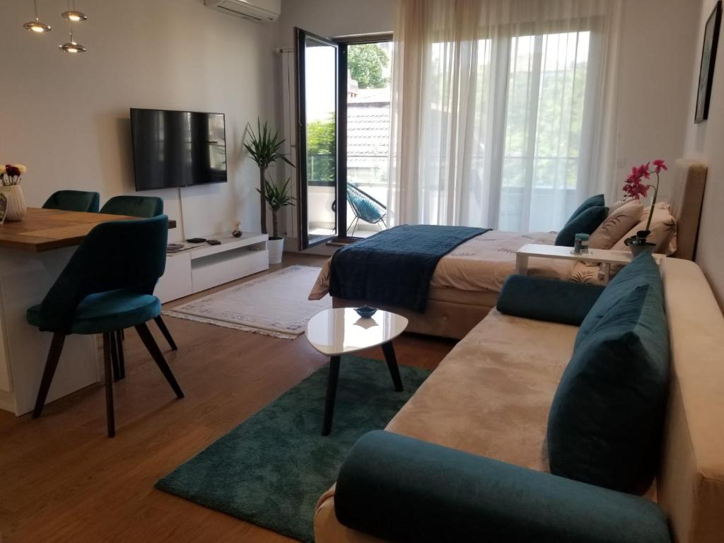 אזור ישיבה ב-Azura Residence - new luxury apartment