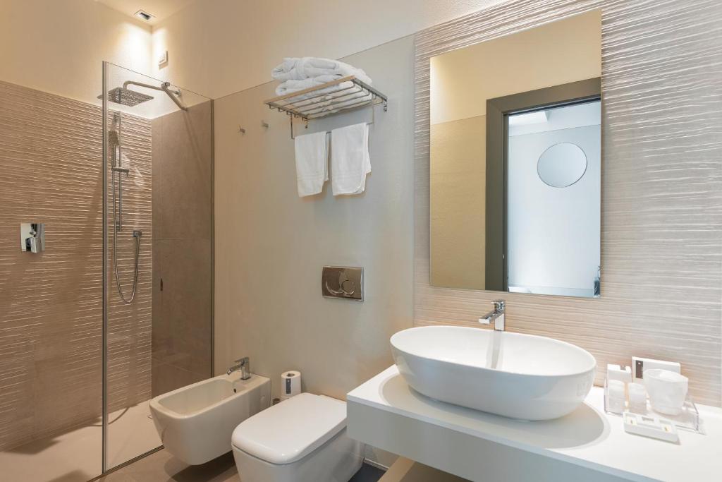 Koupelna v ubytování GombitHotel