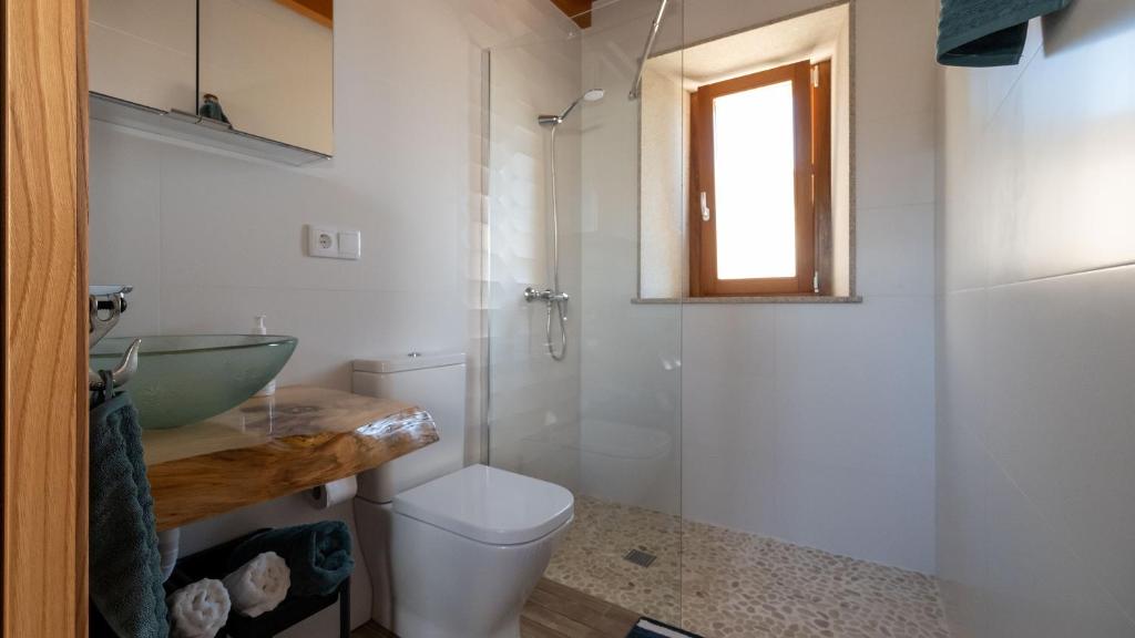 A bathroom at Suleiro Caldebarcos