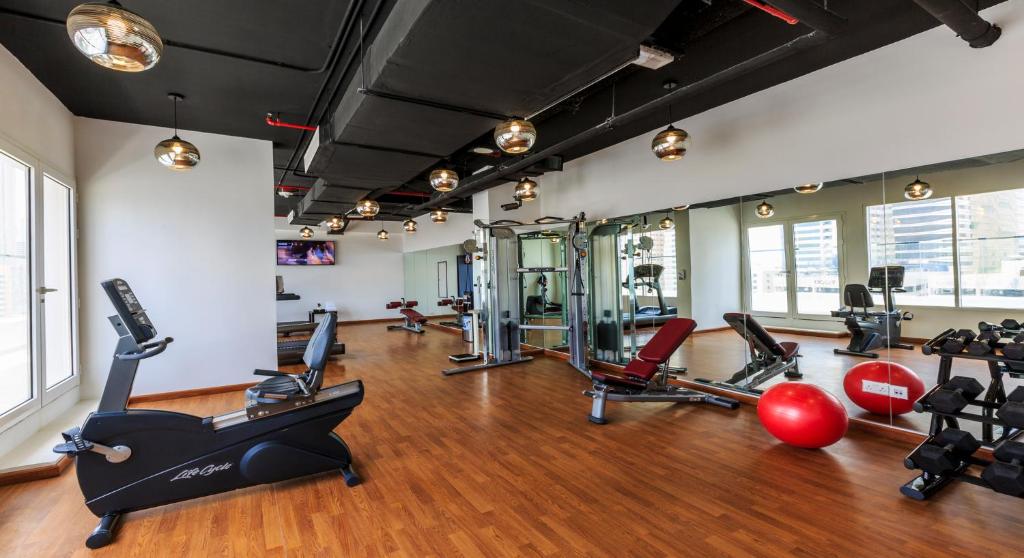 Fitness centrum a/nebo fitness zařízení v ubytování Rose Executive Hotel - DWTC
