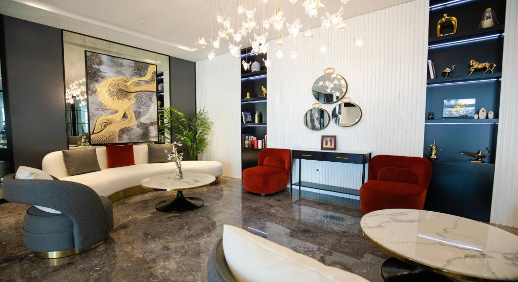 Posezení v ubytování Rose Executive Hotel - DWTC