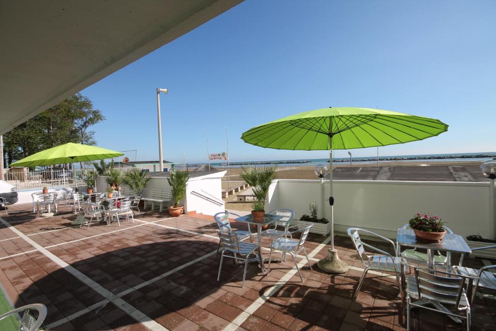 Balkon lub taras w obiekcie Hotel Belvedere Spiaggia