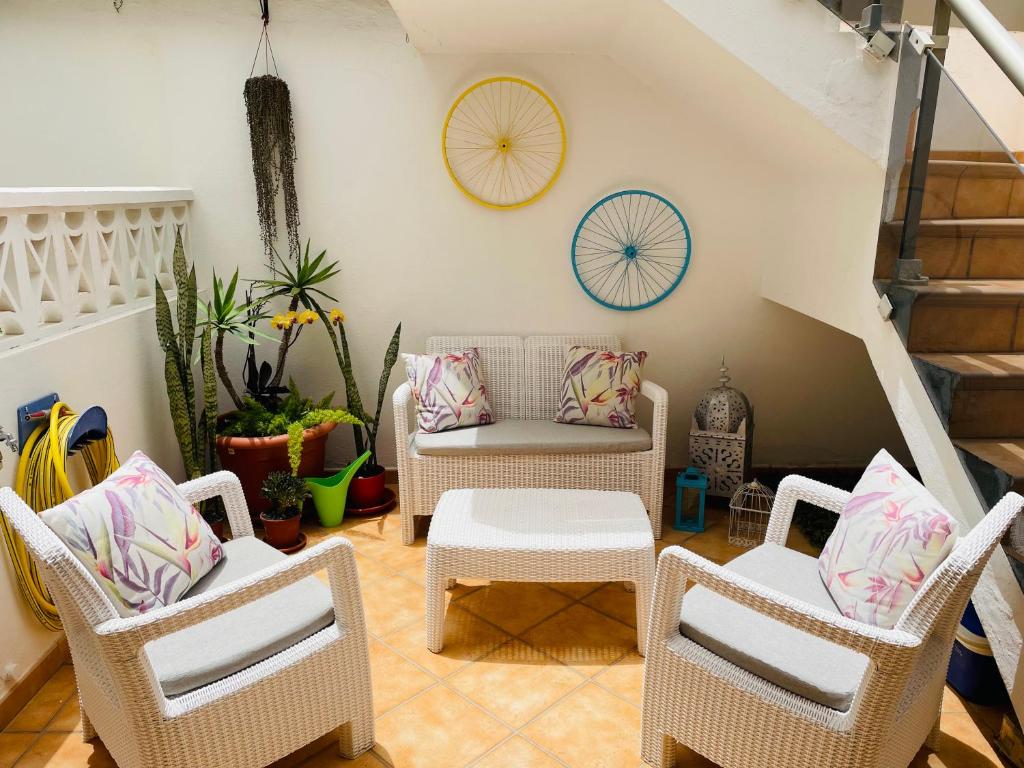 Posedenie v ubytovaní Apartamento Morrocoy