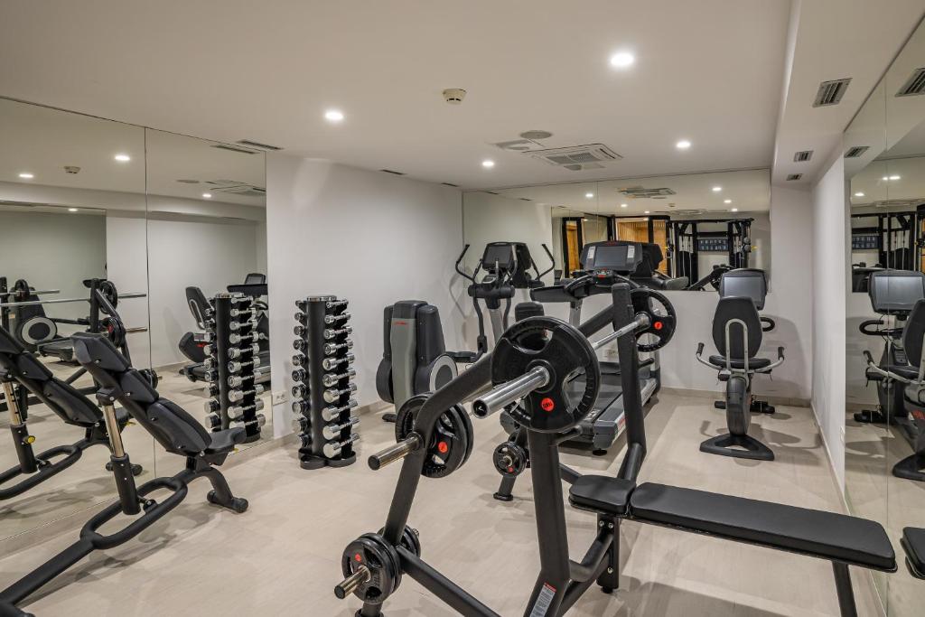 Posilňovňa alebo fitness centrum v ubytovaní Hotel Palcich Plitvice