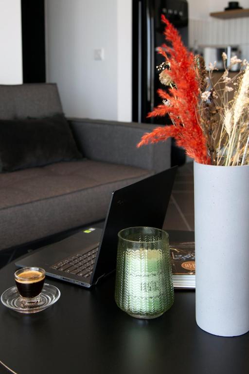Posezení v ubytování LIV URBAN Suites