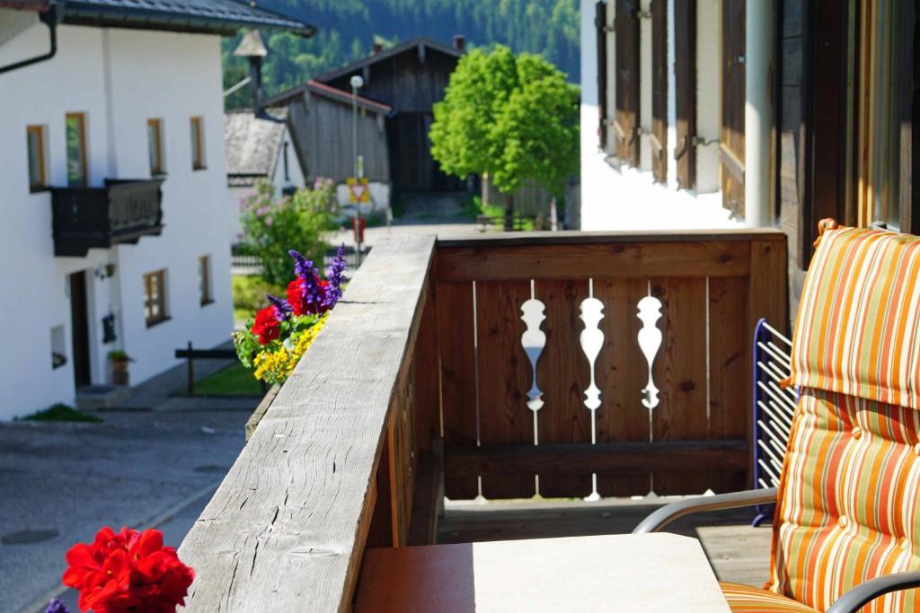 Balkón nebo terasa v ubytování Haus Zauner