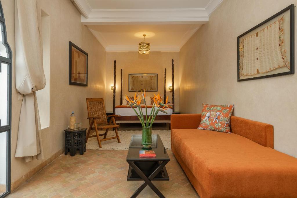 Oleskelutila majoituspaikassa Riad D'ari