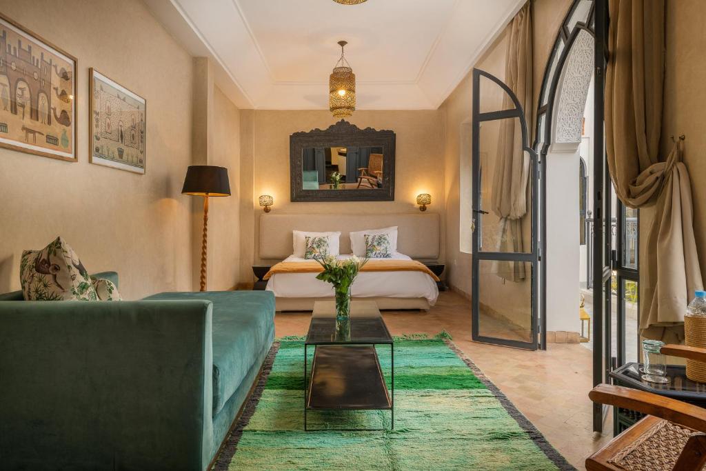 Oleskelutila majoituspaikassa Riad D'ari