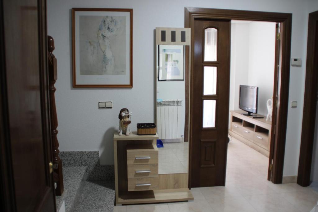 Televízia a/alebo spoločenská miestnosť v ubytovaní LA CASA DEL ESTANCO