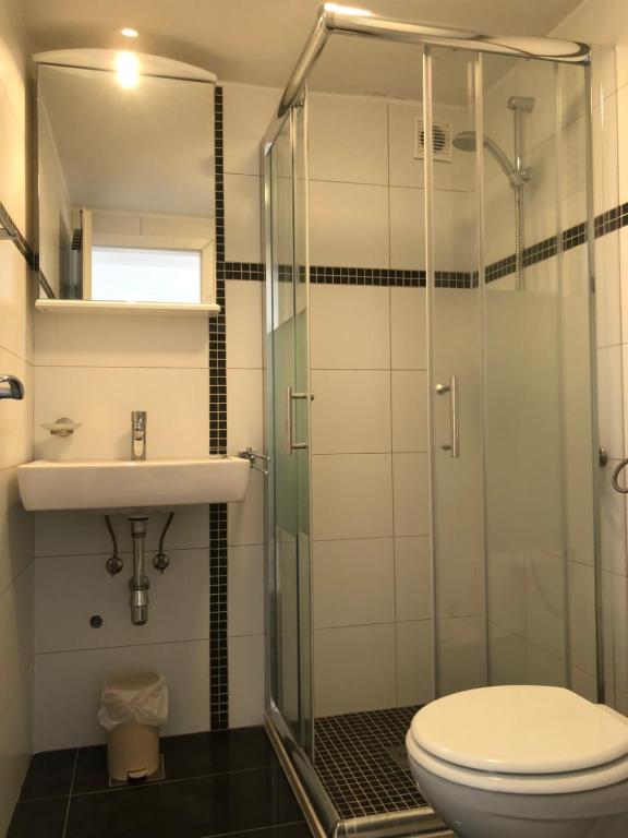 Koupelna v ubytování Dalmatia Apartments
