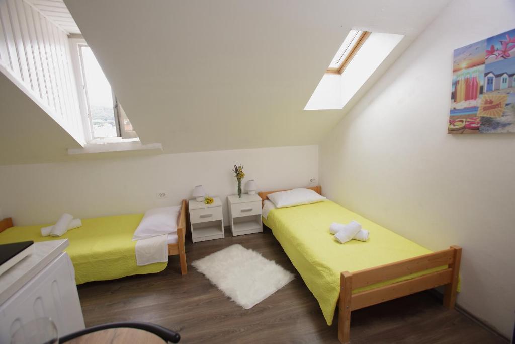 Postel nebo postele na pokoji v ubytování Apartment Top Center Lucia -Split Center- 7 Guests