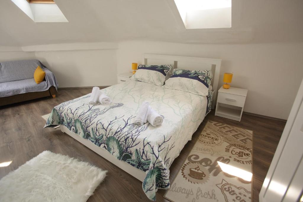 Postel nebo postele na pokoji v ubytování Apartment Top Center Lucia -Split Center- 7 Guests