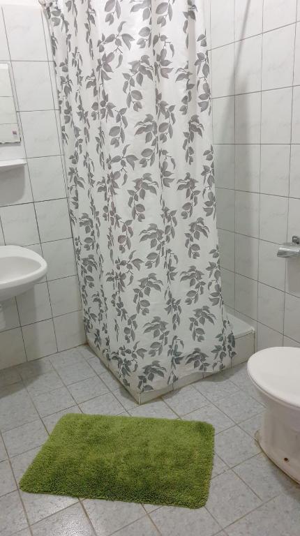 Koupelna v ubytování Aqua Hostel