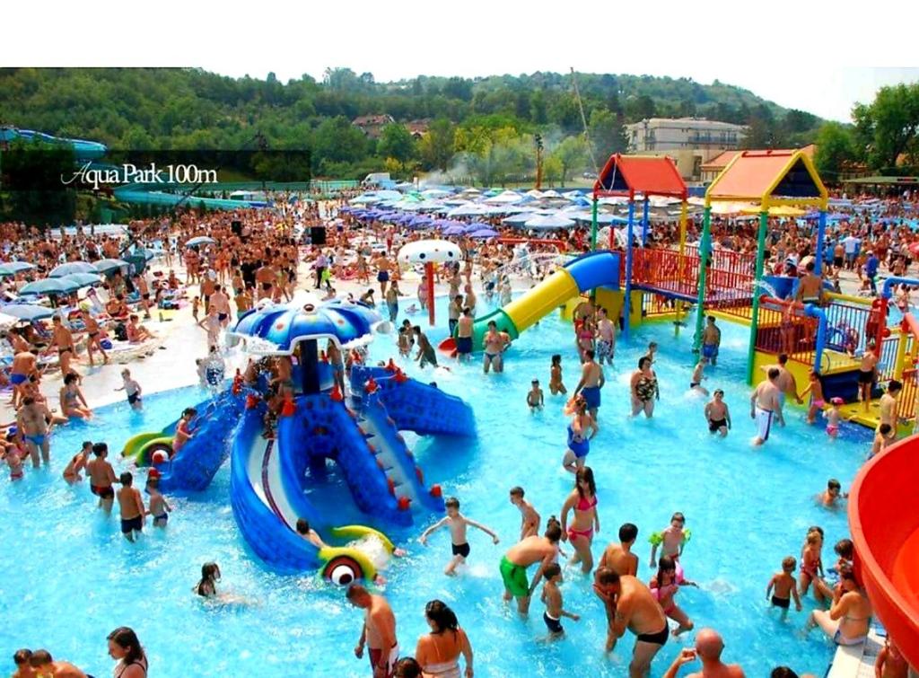 Bazén v ubytování RoyalWings apartman Jagodina nebo v jeho okolí