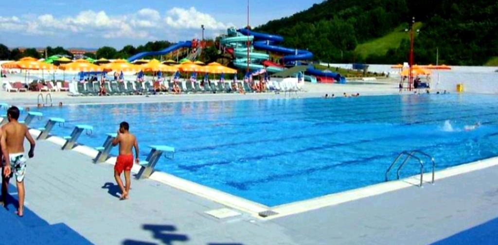 Bazén v ubytování RoyalWings apartman Jagodina nebo v jeho okolí